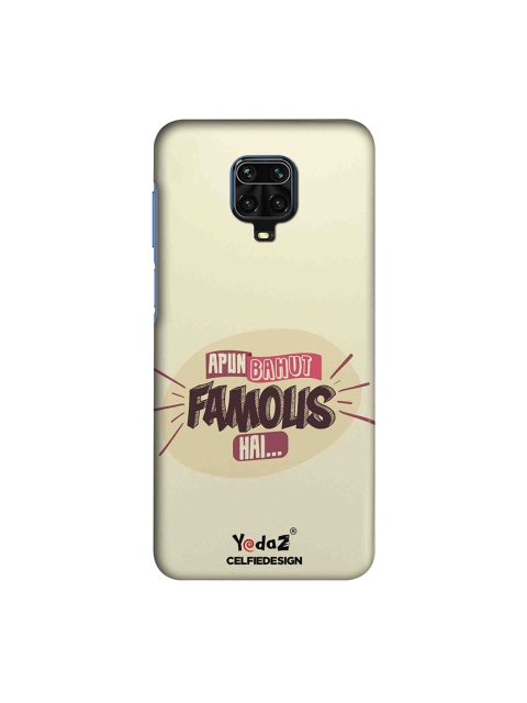 

macmerise Beige & Pink Apun Bahut Famous Hai Xiaomi Redmi Note 9 Pro Back Cover