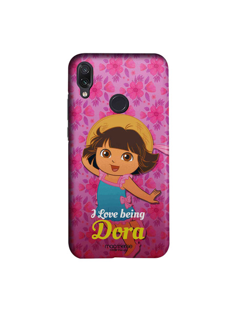 

macmerise Pink & Blue Lovely Dora Xiaomi Redmi Note 7 Pro Back Cover