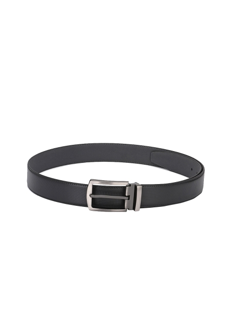 

Calvadoss Men Black Textured Sustainable Belt