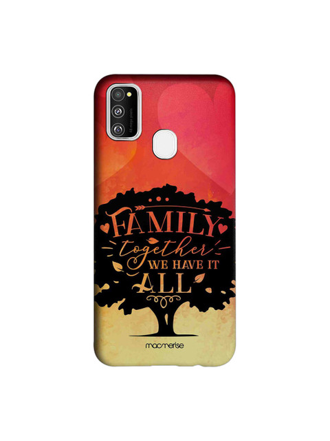 

macmerise Red & Black Family Is All Samsung Galaxy M30S Back Case