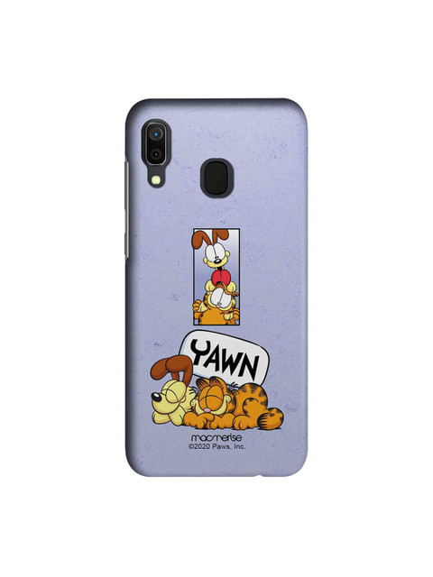 

macmerise Lavender & Orange Cartoon Characters Bff for Life Garfield Samsung Galaxy A30 Mobile Back Case