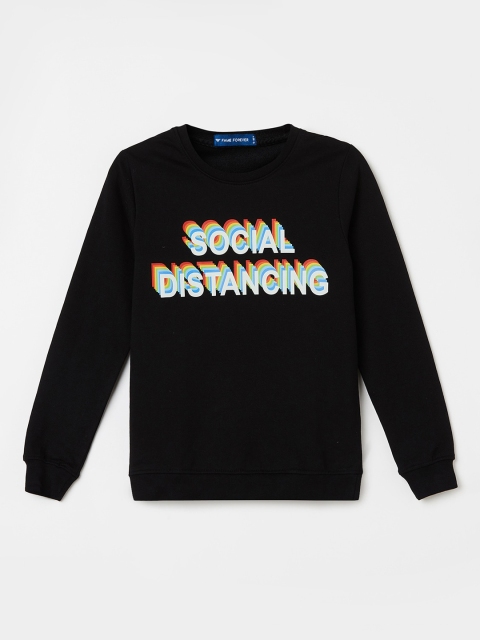 

Fame Forever by Lifestyle Girls Black & White Printed Sweatshirt