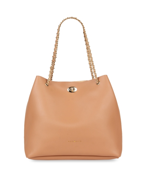 

Addons Nude-Coloured Solid Shoulder Bag