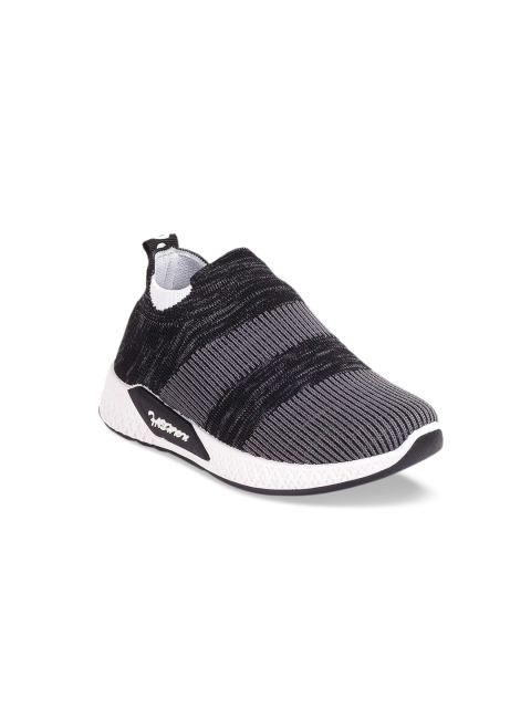 

Kittens Boys Black & Grey Woven Design Slip-On Sneakers