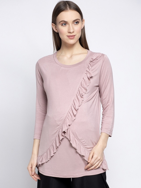

Tiara Women Pink Maternity Top, Nude