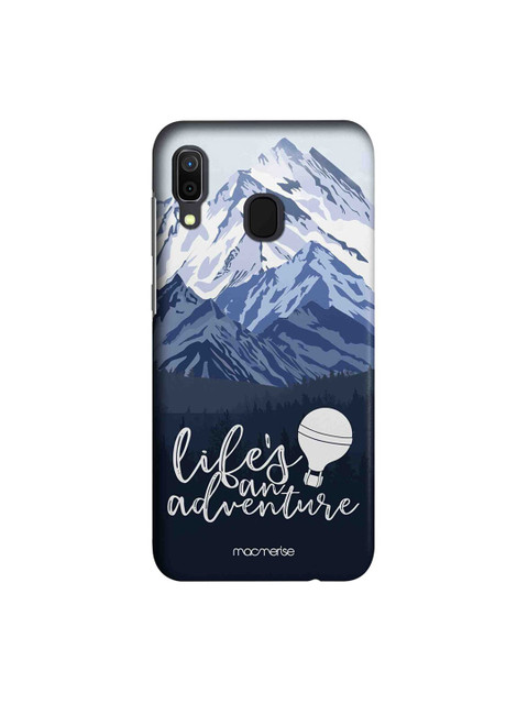 

macmerise White & Blue Lifes An Adventure Samsung Galaxy A30 Back Case