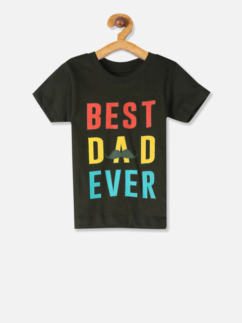 

Donuts Boys Olive Green Printed Round Neck T-shirt