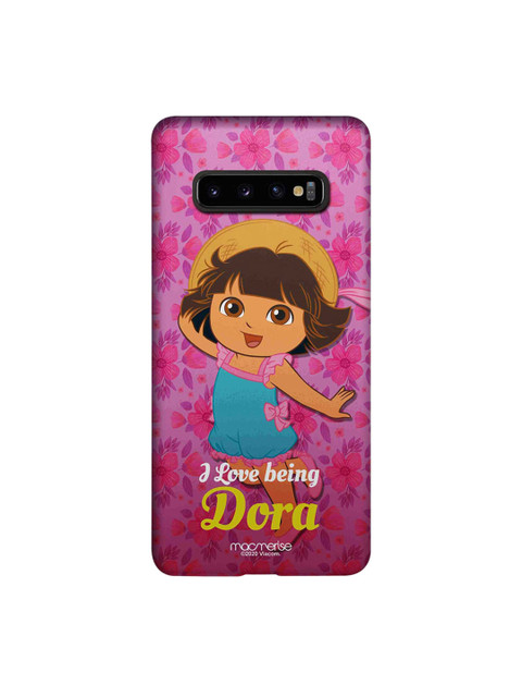 

macmerise Pink & Blue Lovely Dora Samsung Galaxy S10 Plus Case