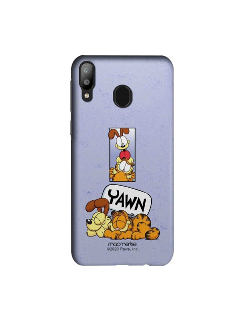 

macmerise Lavender & Black Bff For Life Garfield Samsung Galaxy M20 Back Cover