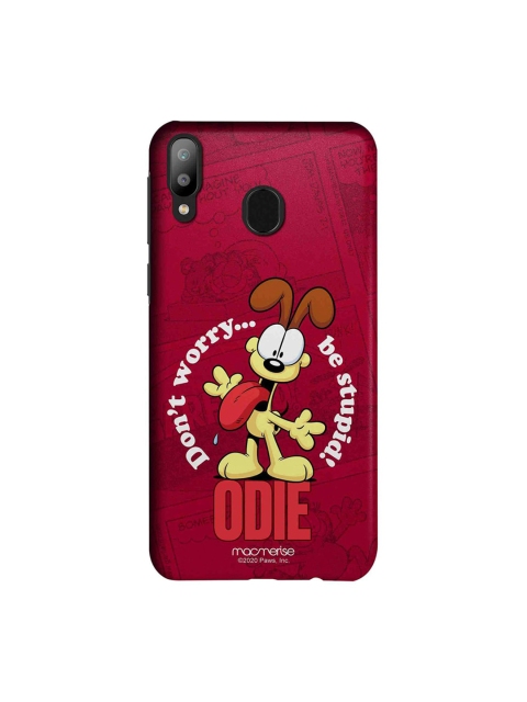 

macmerise Pink & Brown Odie Don't Worry Garfield Samsung Galaxy M20 Back Cover