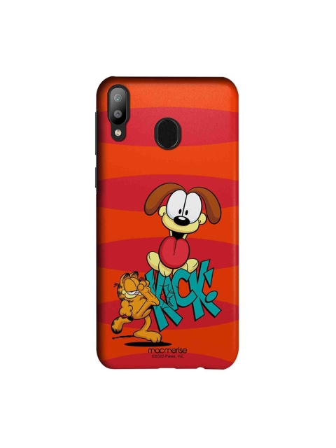 

macmerise Red & Blue Garfield Kick To Odie Samsung Galaxy M20 Case