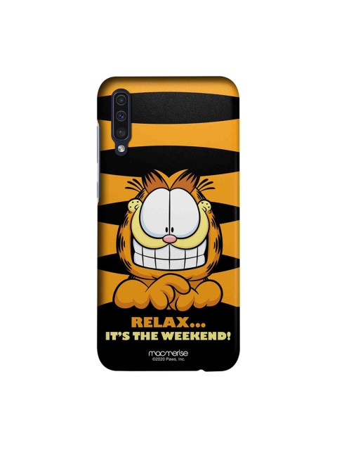 

macmerise Yellow & Black Weekend Garfield Samsung Galaxy A50s Back Cover