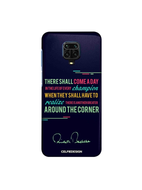 

macmerise Navy Blue Champion AB Quotes Xiaomi Redmi Note 9 Pro Back Case