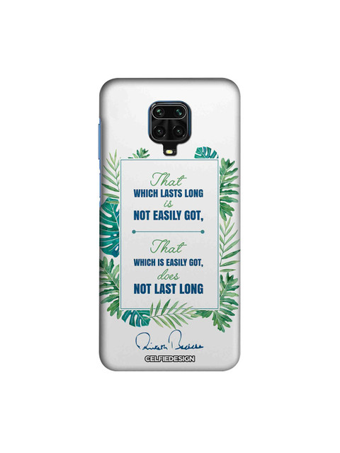 

macmerise White & Blue Lasts Long AB Quotes Xiaomi Redmi Note 9 Pro Max Back Case