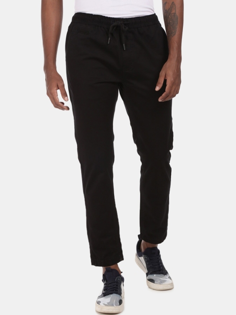 

Cherokee Men Black Regular Fit Solid Regular Trousers