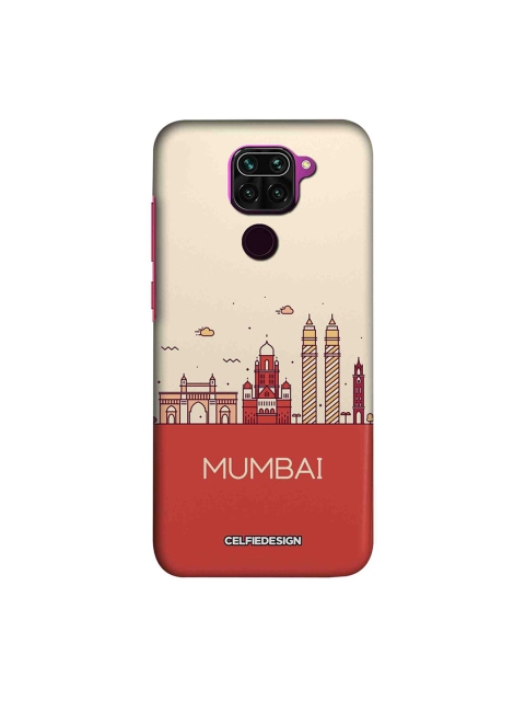

macmerise Cream-Colored & Peach-Colored Mumbai Skyline Redmi Note 9 Case