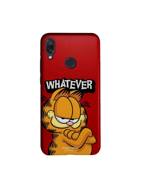 

macmerise Red & Brown Yeah Whatever Garfield Xiaomi Redmi Note 7 Pro Back Cover