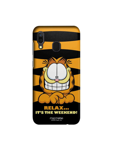 

macmerise Yellow & Black Weekend Garfield Samsung Galaxy A30 Back Cover