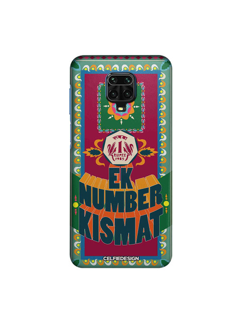 

macmerise Maroon & Blue Ek Number Kismat Redmi Note 9 Pro Case