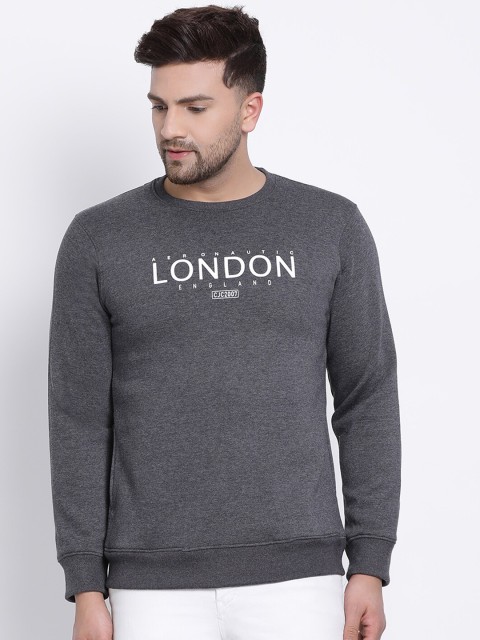 

COBB Men Grey Printed Sweatshirt