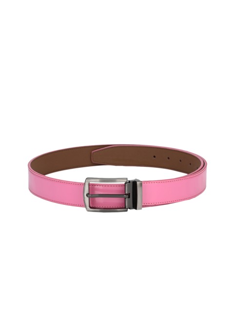 

Calvadoss Men Pink Solid Sustainable Belt