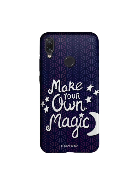 

macmerise Navy Blue & White Make Your Magic Xiaomi Redmi Note 7 Pro Back Cover