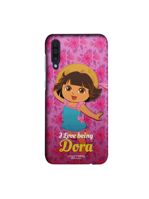 

macmerise Pink & Blue Lovely Dora Samsung Galaxy A50s Back Cover