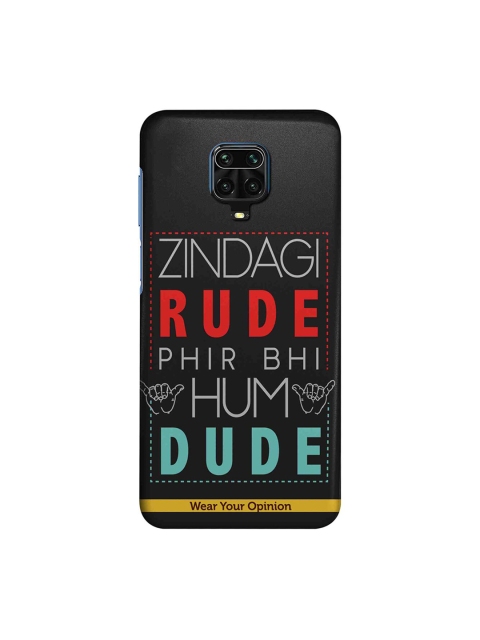 

macmerise Black Zindagi Rude Redmi Note 9 Pro Case