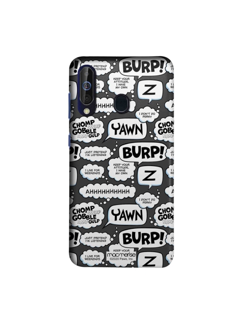 

macmerise Grey & White Moods of Garfield Samsung Galaxy A60 Back Cover