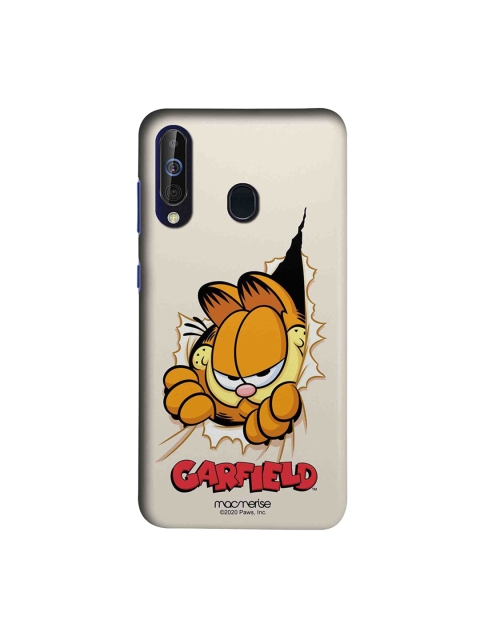 

macmerise Off-White & Orange Heres Garfield Samsung Galaxy A60 Back Case