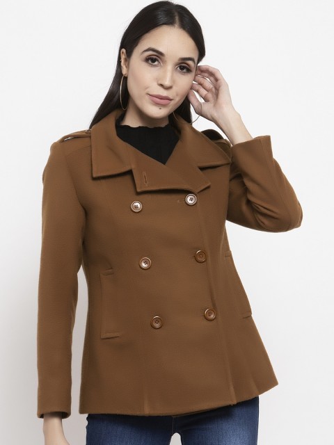 

Gipsy Women Camel Brown Solid Tailored Jacket