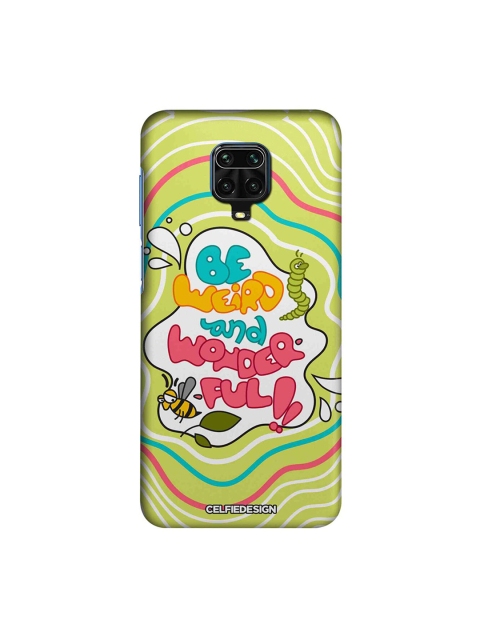 

macmerise Green & Pink Be Weird And Wonderful Xiaomi Redmi Note 9 Pro Back Case
