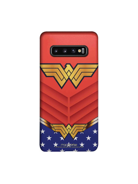 

macmerise Red & Blue DC Comics Suit Up Wonder Woman Samsung Galaxy S10 Case