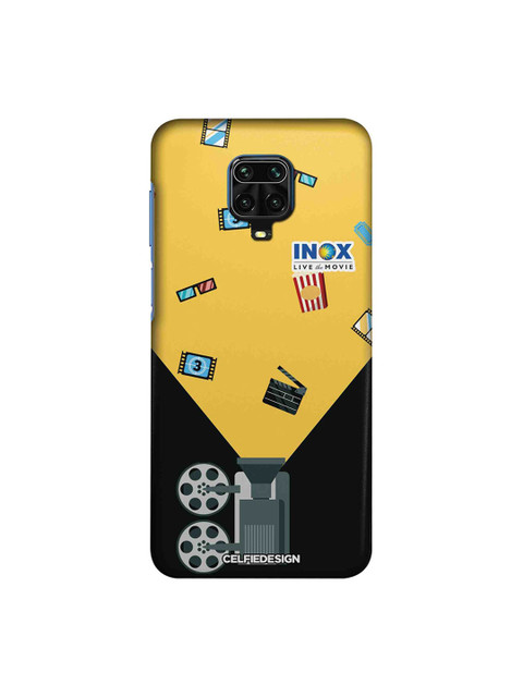 

macmerise Yellow & Black Inox Cinema Xiaomi Redmi Note 9 Pro Back Cover
