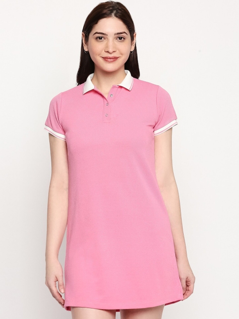 

inocenCia Women Pink Solid T-shirt Dress