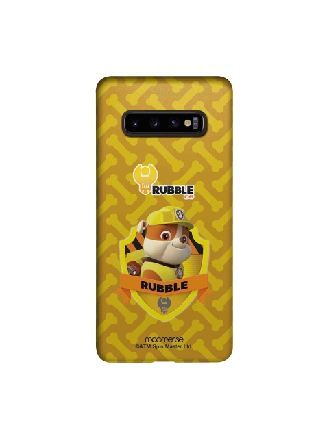 

macmerise Yellow & Brown Rubble Paw Patrol Samsung Galaxy S10 Plus Back Cover