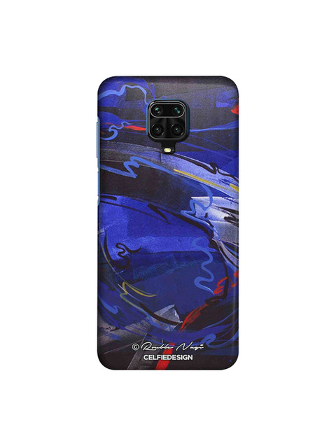 

macmerise Blue & Black Happy Sky Xiaomi Redmi Note 9 Pro Max Back Case