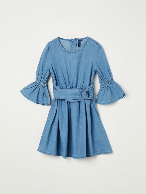 

Fame Forever by Lifestyle Girls Navy Blue Solid Fit and Flare Dress