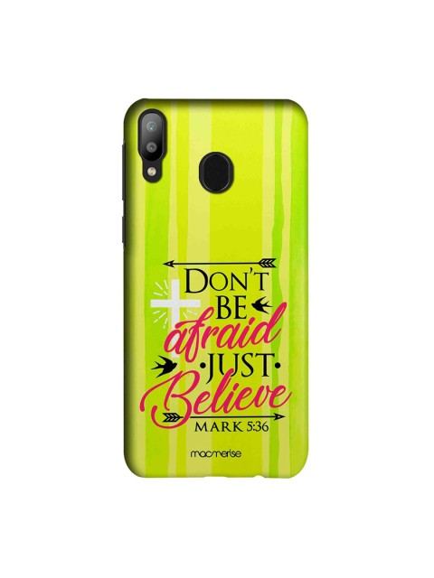 

macmerise Green & Red Just Believe Samsung Galaxy M20 Back Cover