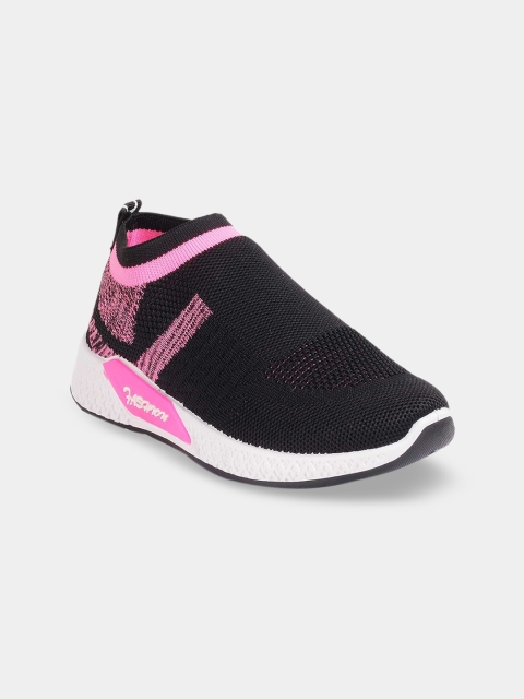 

Kittens Girls Black & Pink Colourblocked Slip-On Sneakers