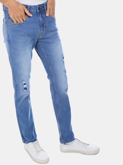 

Cherokee Men Blue Regular Fit Mid-Rise Mildly Distressed Stretchable Jeans