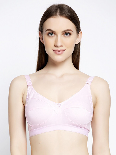 

GRACIT Women Pink Solid Non-Wired Non-Padded Bralette Bra PW33-10