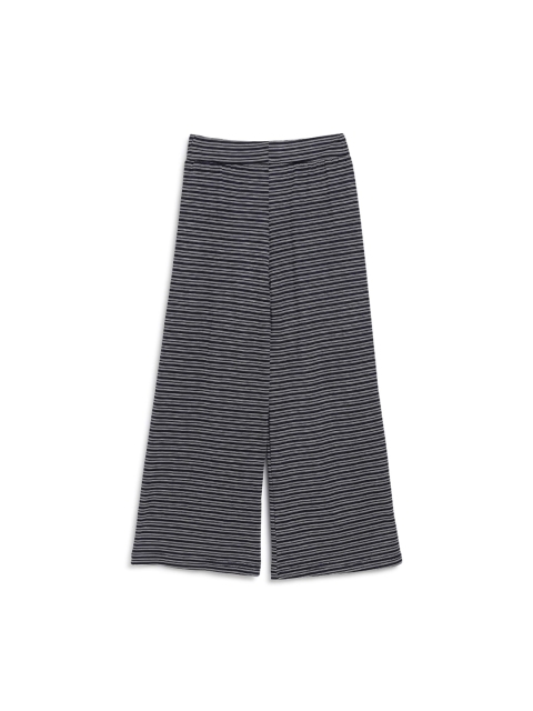 

ADIVA Girls Blue & White Striped Wide Leg Palazzo