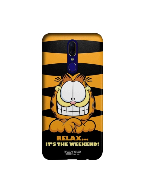 macmerise Orange & Black Weekend Garfield Oppo F11 Case