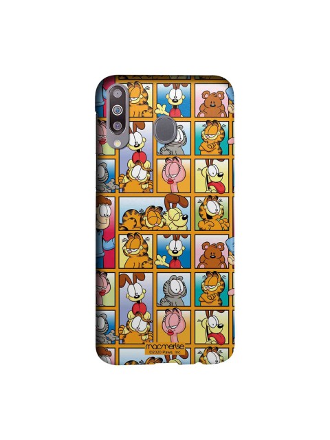 

macmerise Multicoloured Garfield Collage Samsung Galaxy M30 Back Case, Multi