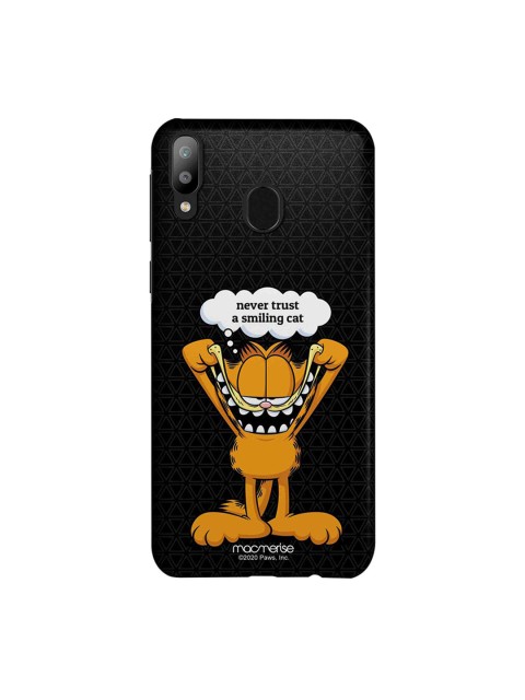 

macmerise Black & Brown Smiling Garfield Samsung Galaxy M20 Back Cover