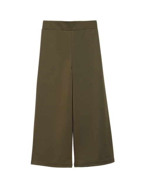 

ADIVA Girls Green Solid Wide-Leg Palazzo
