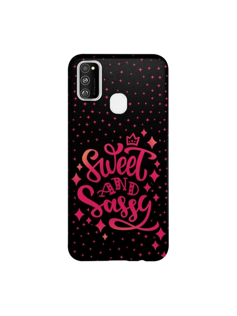 

macmerise Black & Pink Sweet And Sassy Samsung Galaxy M30S Mobile Back Case