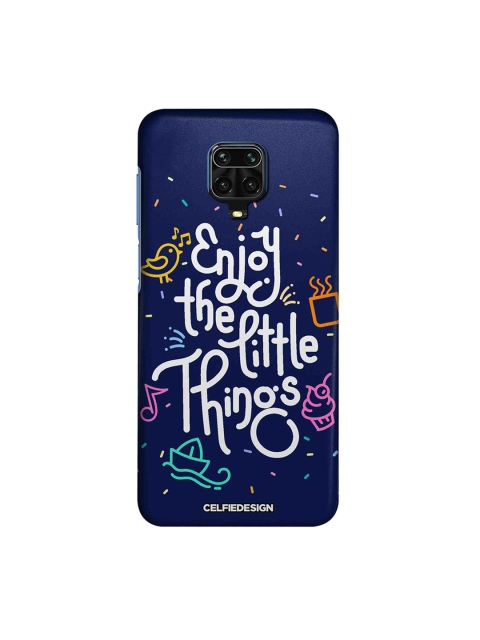 

macmerise Blue & White Enjoy The Little Things Redmi Note 9 Pro Max Case