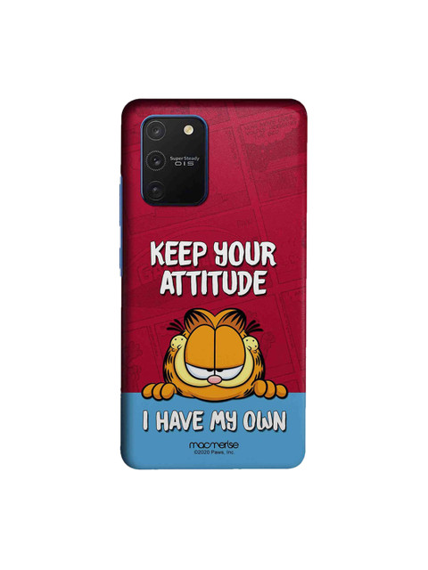

macmerise Pink & Blue Attitude Garfield Samsung Galaxy S10 Lite Garfield Back Case